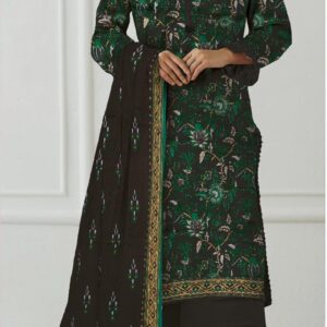 3 Pcs Women's Unstitched Printed Suit